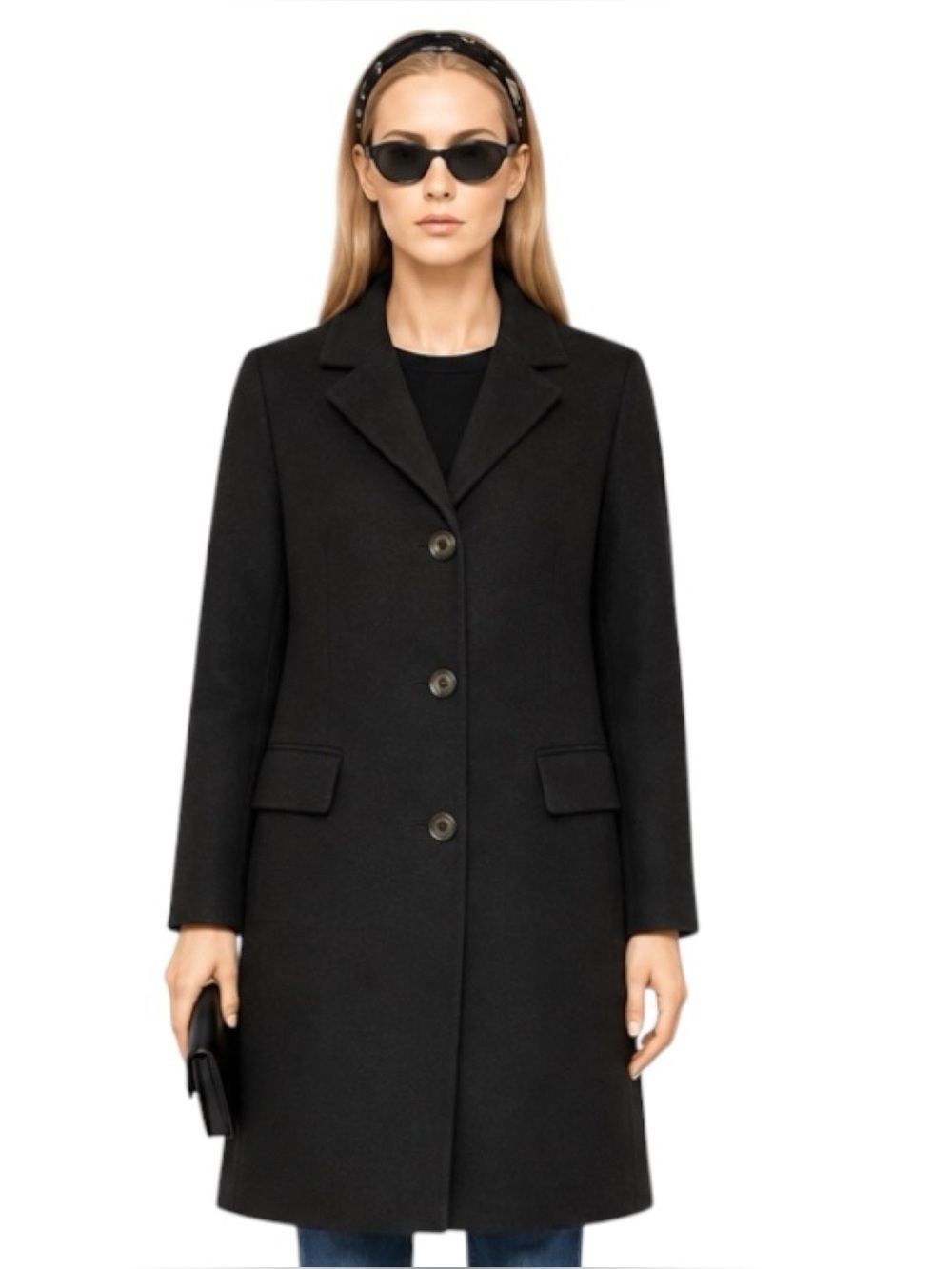 Ralph Lauren Black Label Wood Blend Coat Size 0